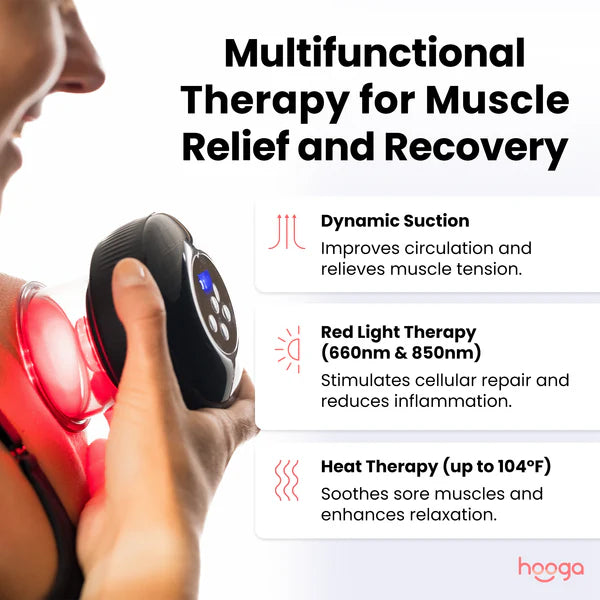 Hooga Red Light Therapy Smart Cupping Massager