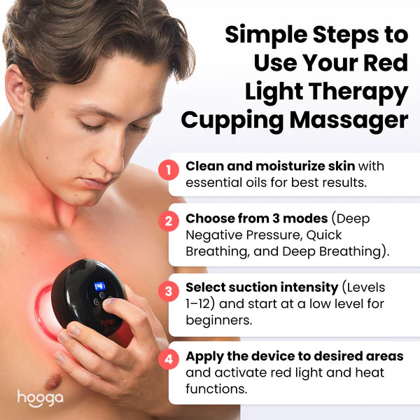 Hooga Red Light Therapy Smart Cupping Massager
